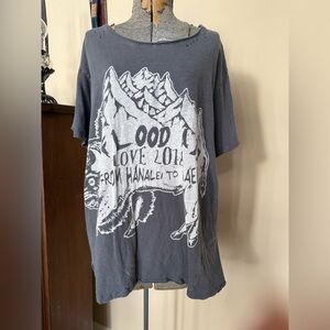 Limited Magnolia Pearl EUC 2018 "Flood Aid Hanalei to Haena" Buffalo Tee T-shirt